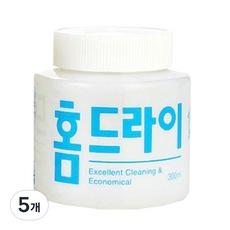 웰존코리아 홈드라이 세제 본품, 300ml, 5개