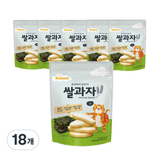 아이뽀뽀미 쌀과자 떡뻥, 김맛, 18개, 30g