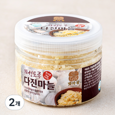 맛다짐 의성토종 다진마늘, 180g, 2개