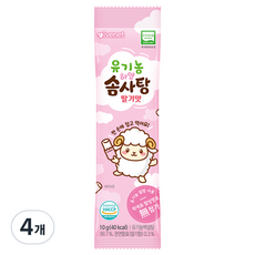 아이배냇 유기농 하양 솜사탕, 10g, 4개