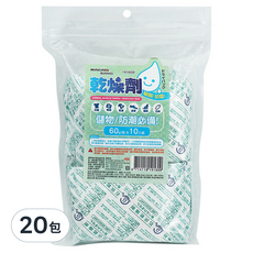 minono 米諾諾 吸濕防霉乾燥劑 1袋, 60g, 20包