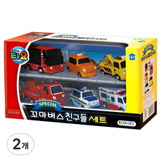 타요 스페셜 꼬마버스 친구들 자동차완구 6종 세트, 혼합색상, 2개