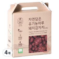  유기농마루 돼지감자차 티백, 1g, 100개입, 4개 