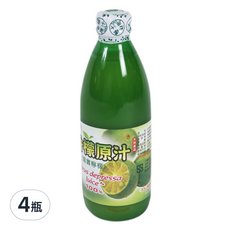 福三滿 香檬原汁, 100% 扁實檸檬汁, 300毫升, 300ml, 4瓶