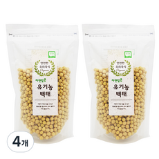 푸른들판 유기농 백태, 500g, 4개