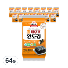 새우표 완도 프리미엄 도시락김, 4g, 64개