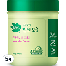 그린핑거 힘센 보습 인텐시브 크림 머스크향, 500g, 5개