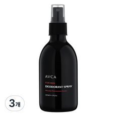 아브카 포맨 데오드란트 스프레이 우디 페로몬향, 200ml, 3개