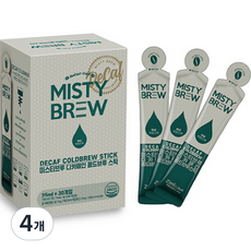 MISTY BREW 低咖啡因冷萃咖啡條冰滴咖啡, 25ml, 30件, 4個