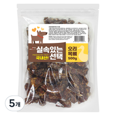 펫츠몬 실속있는선택 애견 수제간식 500g, 오리목뼈, 5개