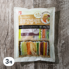 한성기업 프리미엄 유부김밥재료 6종 세트, 640g, 3개