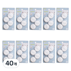 Kotech ABM 一觸式安全蓋 4p, 40個, 單色
