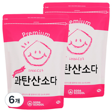 소다스쿨 프리미엄 과탄산소다, 1kg, 6개