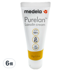 VIIDA 美德樂 Purelan™ 純羊脂膏, 快速舒緩乳頭乾裂, 37g, 6條