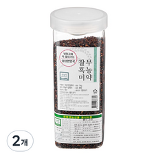 월드그린 싱싱영양통 무농약 검정 찰흑미, 1kg, 2개
