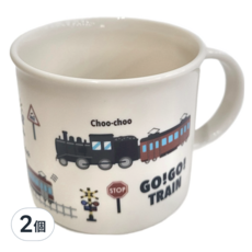 Skater GO!GO!TRAIN 抗菌漱口杯 7.4 x 6.8cm, 671159, 2個