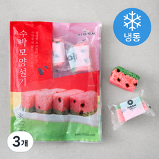 시루조아 수박모양 설기 6개입 (냉동), 420g, 3개