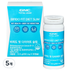 GNCTOTALLEAN 비피도 핏 다이어트 슬림 13.5g, 5개, 30정
