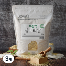 바른곡물 찰보리쌀, 3개, 5kg