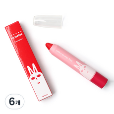 레시피박스 어린이 이지클린 립크레용 3g, 보타니컬핑크, 6개 보타니컬 핑크, 6개