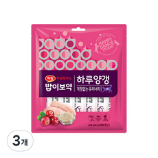 밥이보약 캣 하루양갱 간식 걱정없는유리너리 28p, 닭고기, 3개