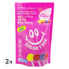 카라멜세르단 슈가프리 무설탕 볼롤리팝 막대사탕, 150g, 2개