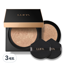 루나 롱래스팅 컨실웨어 쿠션 본품 12.5g + 리필 12.5g, 23호(미디움베이지), 3세트