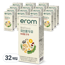 이롬 황성주 박사의 국산콩 두유 우리땅 17곡, 190ml, 24개