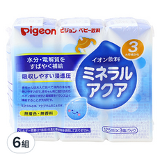 pigeon 貝親 嬰兒離子水3件組, 375ml, 6組