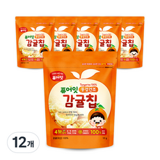 퓨어잇 동결건조 감귤칩 12g, 12개, 감귤