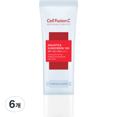 셀퓨전씨 아쿠아티카 썬스크린 100 SPF50+ PA++++, 45ml, 6개