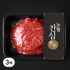 농협안심한우 1등급 다짐육 (냉장), 300g, 3팩 300g, 3팩