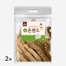 한길펫푸드 돈랜드 콜라겐 왕 꽈배기 700g, 돼지, 2개