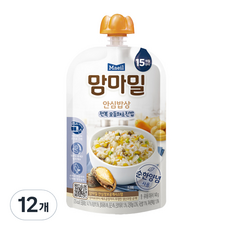 맘마밀 안심밥상 레토르트 이유식 140g, 전복 모듬채소진밥, 12개