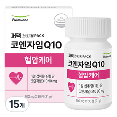 퍼팩 풀무원 퍼펙 코엔자임Q10 혈압케어 코큐텐 21g, 15개, 30정