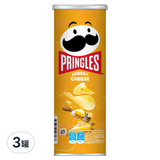 PRINGLES 品客 洋芋片 香濃起司口味，一口接一口，美味無法擋, 102g, 3罐