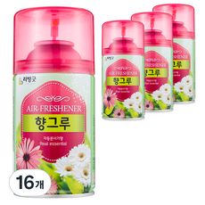 리빙굿 향그루 자동분사기 본품, 280ml, 16개, 애플향