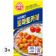 오뚜기 지중해 토마토 카레 고형, 200g, 3개