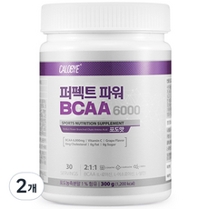 칼로바이 퍼펙트 파워 BCAA 6000 아미노산, 2개, 300g