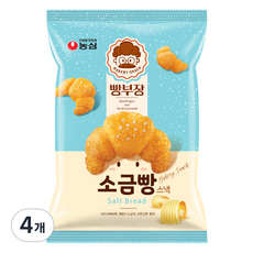농심 빵부장 소금빵, 55g, 4개