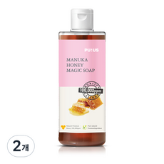 퓨어스 마누카허니 매직 솝 약산성 올인원 클렌저, 50ml, 2개