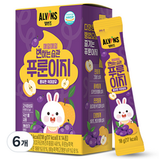 엘빈즈 매일매일 변하는 습관 푸룬이지 14p, 6개, 140g