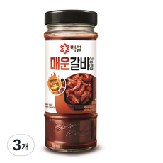 백설 매운갈비양념, 490g, 3개