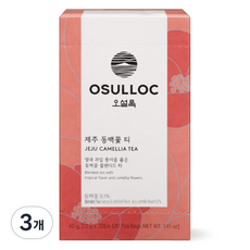 오설록 제주 동백꽃 티백, 2g, 20개입, 3개