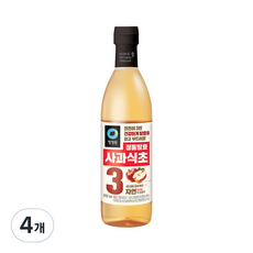 청정원 정통 사과 식초, 800ml, 4개