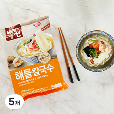 동원 면발의신 해물칼국수 236g, 5개