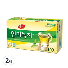 동서 현미녹차 티백, 1.5g, 100개입, 2개 1.5g, 100개입, 2개