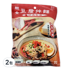 年方十八 輕食豆腐拌麵 銷魂椒麻, 全素食可用 開封即食, 185g, 2包
