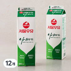 서울우유 나 100% 우유, 1000ml, 12개