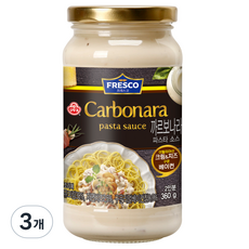 오뚜기프레스코 까르보나라 파스타소스, 360g, 3개
